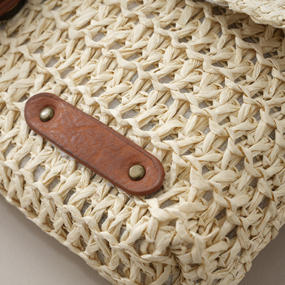 Handwoven Straw Crossbody Bag