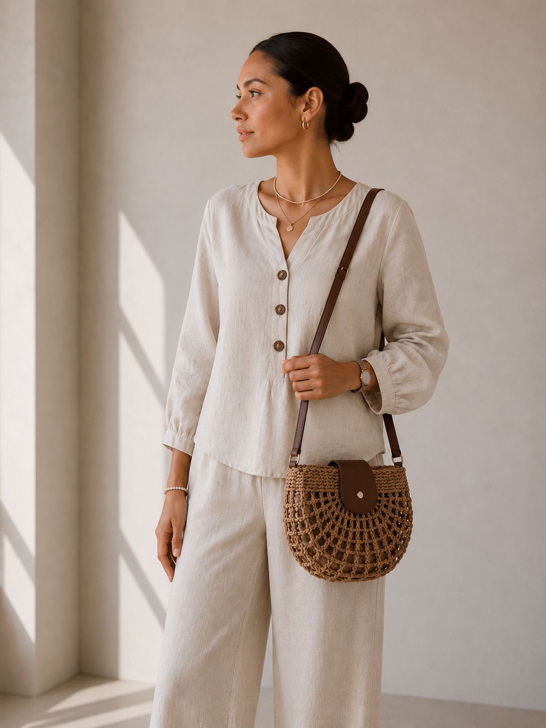 Woven Crossbody Bag